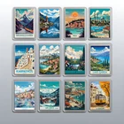 Acrylic Travel City Holiday Fridge Magnet –Souvenir Gift Refrigerator Decoration