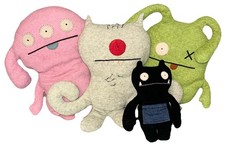 Ugly Dolls Stuffed Plush Toys 4 RARE Black Wa...