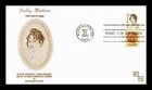 DR JIM STAMPS US COVER DOLLEY MADISON FIRST DAY ISSUE COMBO HM CACHET