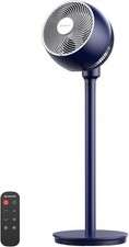 Fan for Bedroom 90 Oscillating Standing Fan Quiet Pedestal w/ Remote Dark Blue