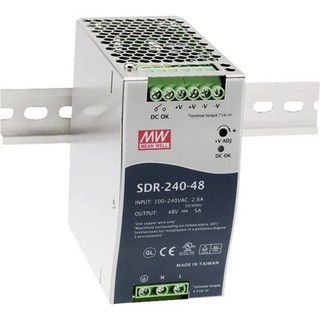 MEAN WELL SDR 240 24 Netzteil Stromversorgung 24VDC 10A 240W 1 Ausgang 1St