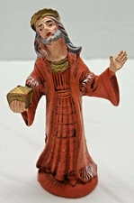 Vintage Christmas Nativity Scene Manger Figurine Melchior Wise Men King Italy