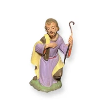 Vintage Fontanini Joseph Nativity Figures Depose Italy Christmas Holiday Manger