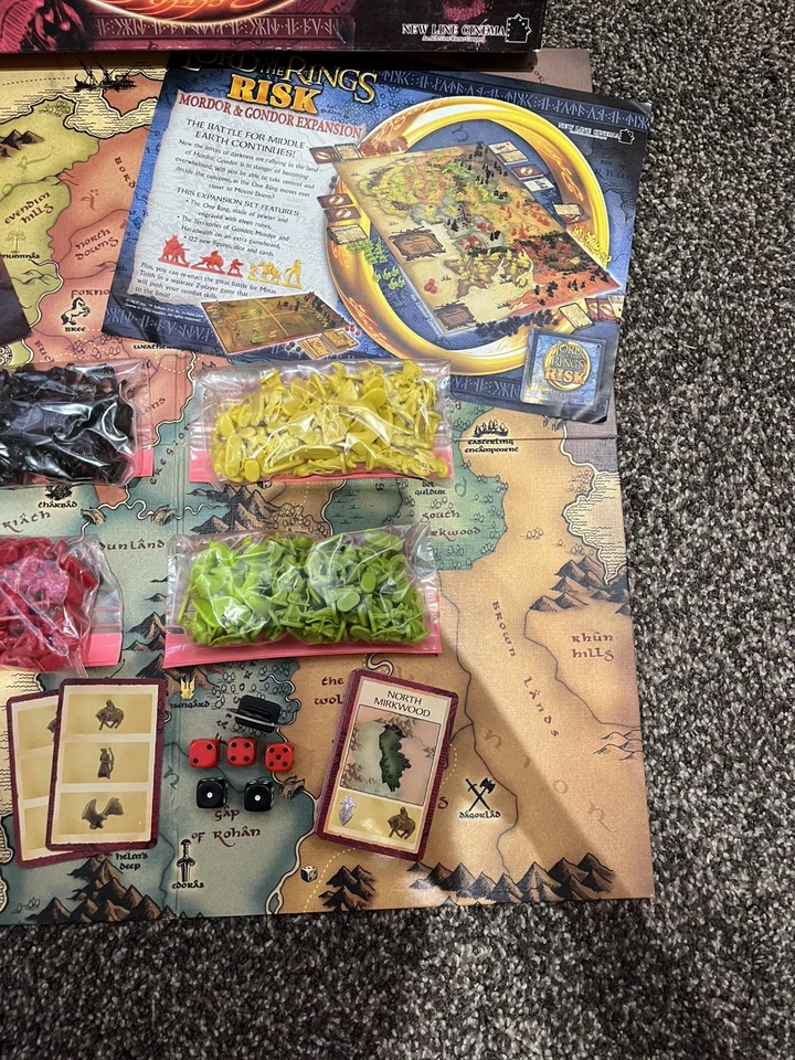 Lord Of The Rings Risk Board Game by Parker 100% Complete Good Used Condition - Image 4 of 4