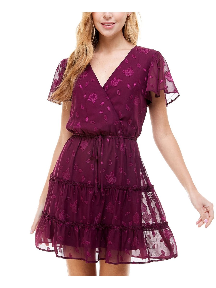 CITY STUDIO Womens Short Sleeve Short Party Fit + Flare Dress | eBay CITY STUDIO Womens Short Sleeve Short Party Fit + Flare Dress | eBay