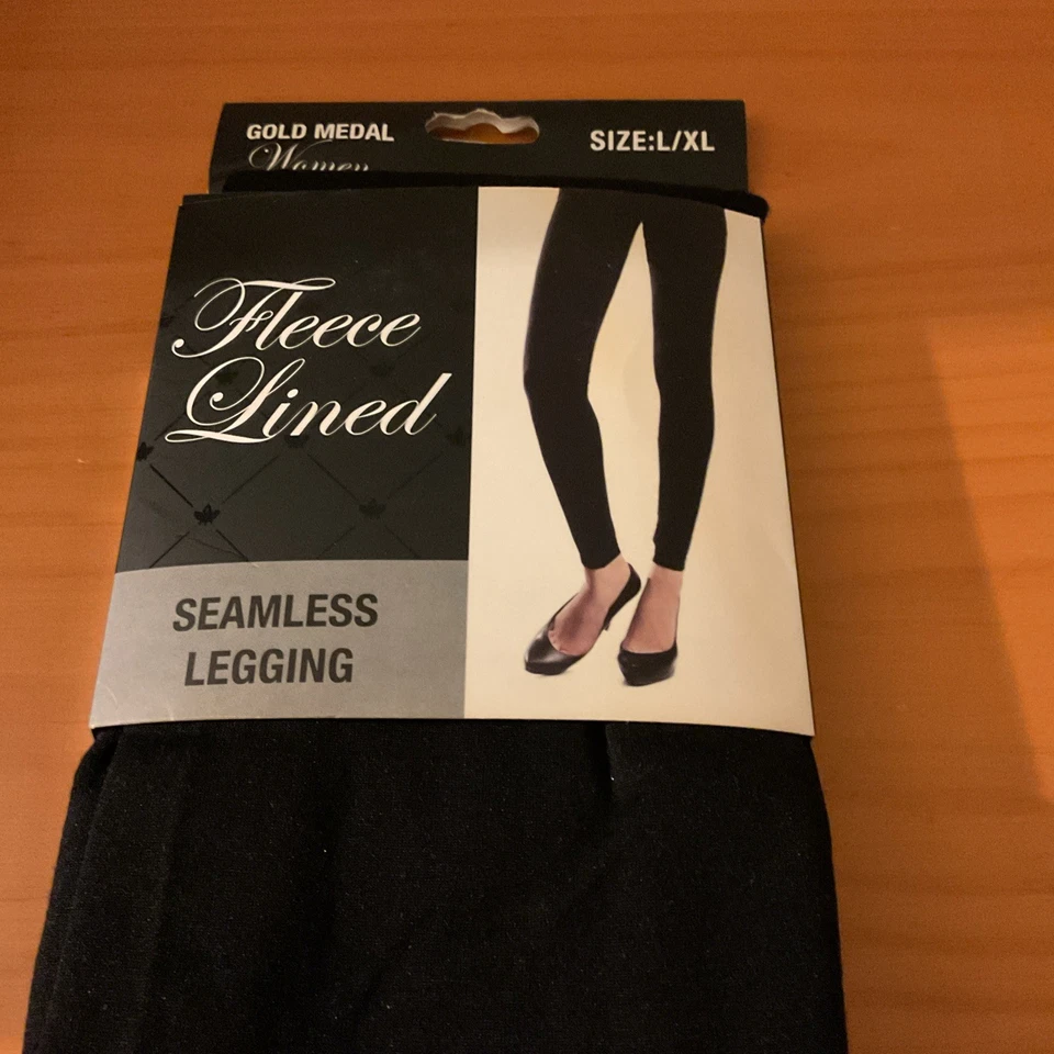 Leggings sin costuras medalla dorada L/XL patrón de moda nuevos negros Foto 4 de 4
