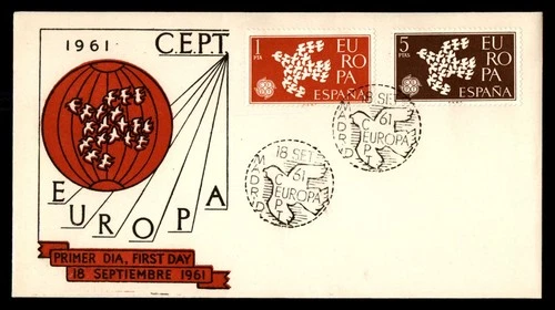 Mayfairstamps Spain FDC 1961 Birds Europa Cept Combo Madrid First Day Cover aax_