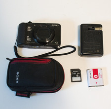 Sony Cybershot G DSC-H90 16.1MP Digital Point and Shoot Camera Bundle