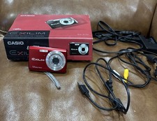 Casio Exilim EX-Z70 Digital Camera 7.2 MP W/ Cords Charger Parts Only Read Desc