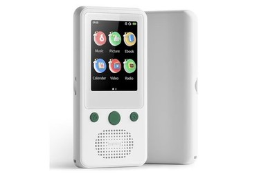 Portable MP3 Player for Kids, 2.4'' Touch Screen, Bluetooth, 65H Playback, TF Car