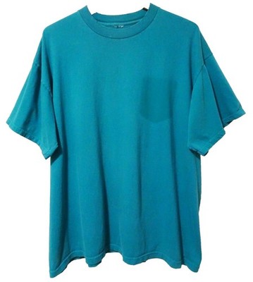 XL/2XL Vtg 90s Blank Faded Distressed Worn Oversized Boxy Crewneck Men's T-Shirt