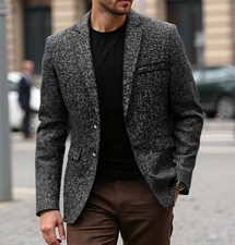Men's Casual Blazers Sport Coats Regular Fit Suit Blazer Jackets Two Button Gift