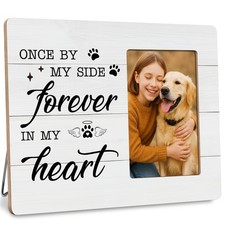 Pet Memorial Gifts for Dogs Sympathy, Loss of Dog Gift Picture Frame, Once by...