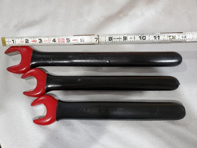 Cementex 3 pc Double Insulated Open End Wrench Set