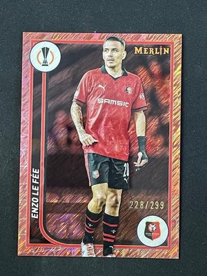 Enzo Le Fee 2023-24 Topps Merlin Chrome UEFA Rose Gold Shimmer /299 #128