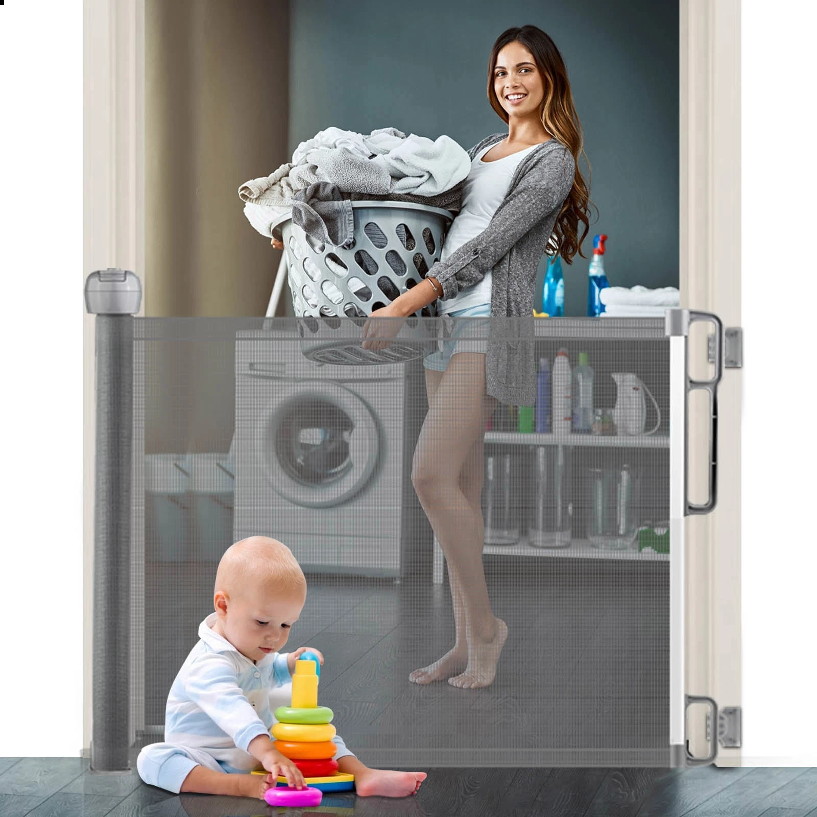 71”Extra Wide 34”Tall Retractable Baby Gate Child Safety Door Dog Fence Outdoor
Opens in a new windo