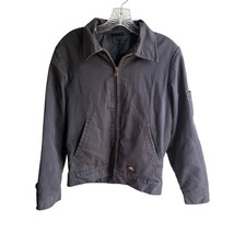 Dickies Men's XS Black Distressed Insulated Eisenhower Mechanic Jacket