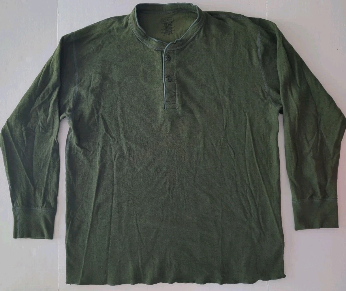 Chemise homme LL Bean flanelle boutonnée manches longues