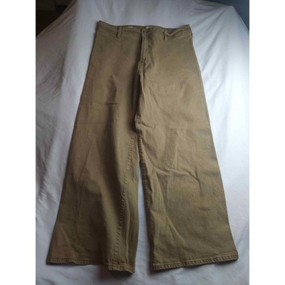 Universal Thread Sailor Wide Leg Pants Tan Khaki High Rise Size 14