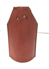 LUDOWICI-CELADON TERRACOTTA BARREL TILE 8"L 11-1/2"OAL 6-1/2"W 2-3/8"H 0.544"TH
