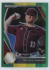 2021 Panini Prizm Draft Picks Green & Yellow Hyper Hayden Juenger #PDP182 14dq