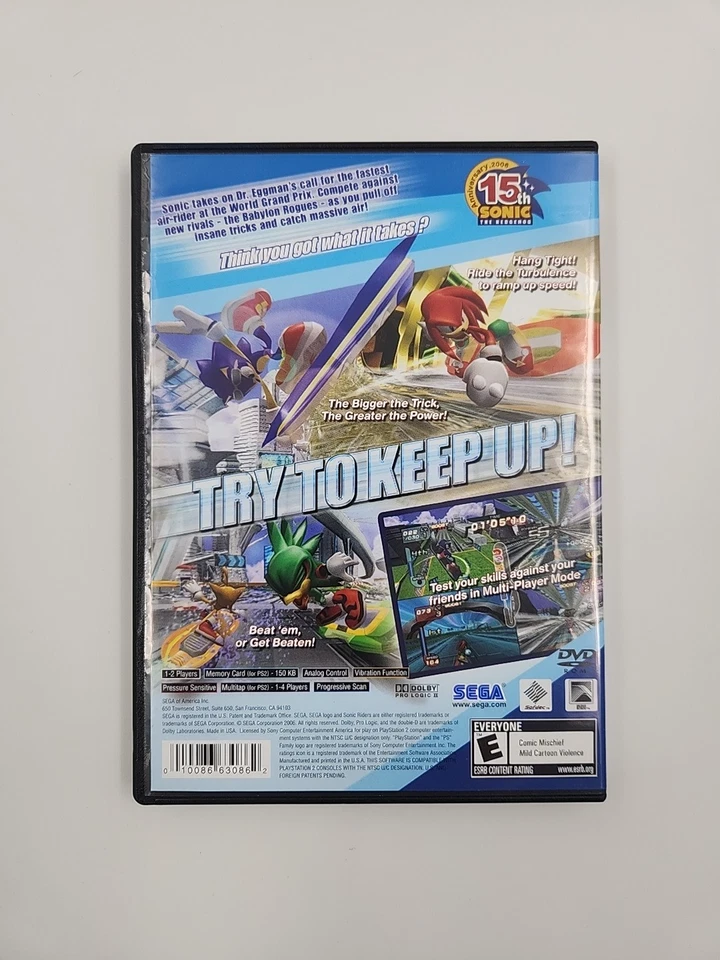 Sonic Riders PS2 PlayStation 2 Complete CIB - Image 2 of 4