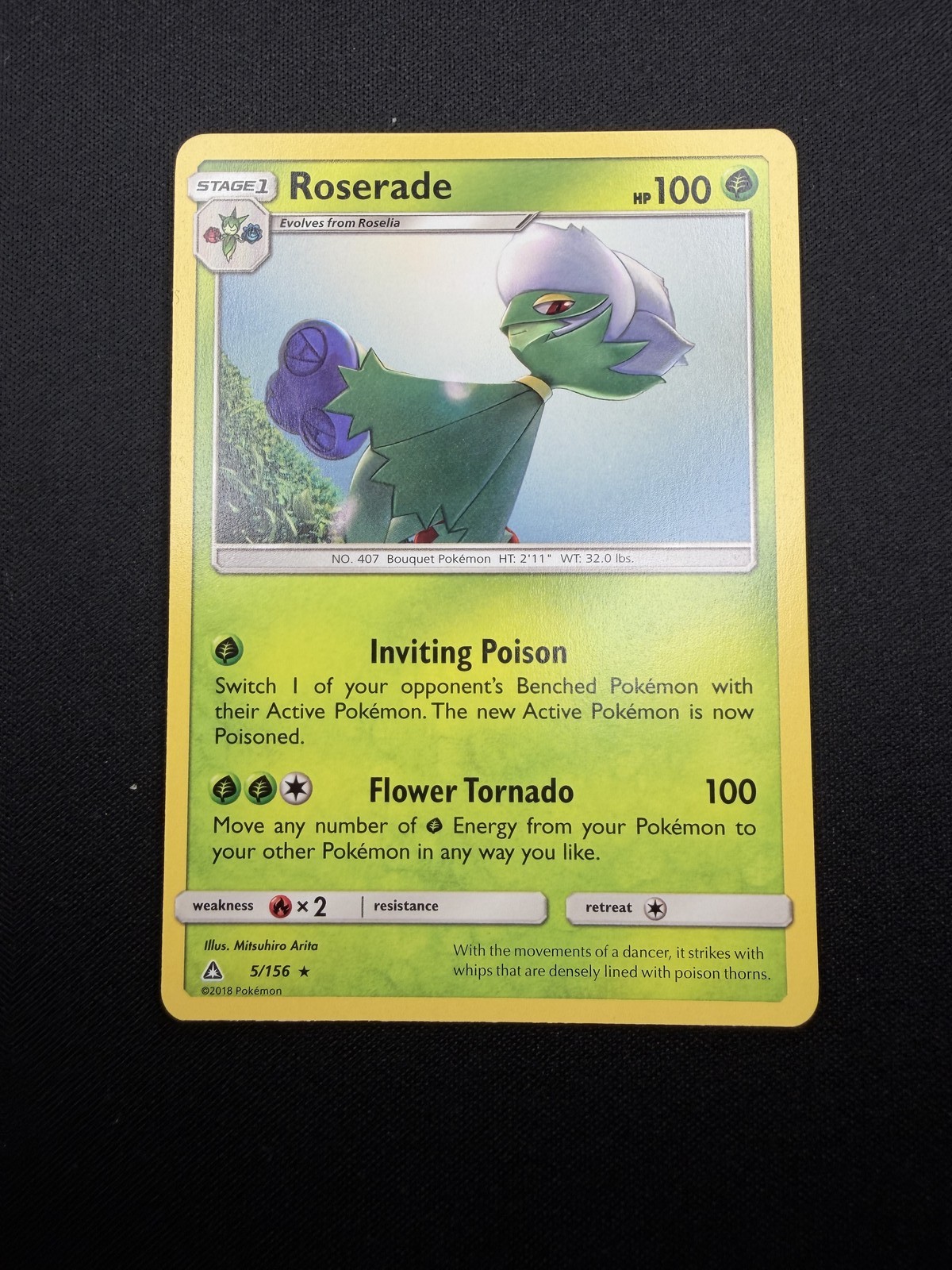 Roserade 5/156 – Ultra Prism – Near Mint NM – Pokemon TCG