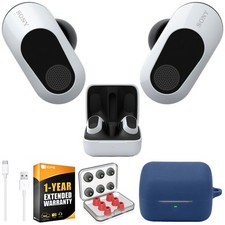 Sony INZONE Buds Truly Wireless Gaming Earbuds, White Accessories Warranty Kit