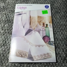 Coats Edgings Crochet Knit Booklet Art J16 Book 0105