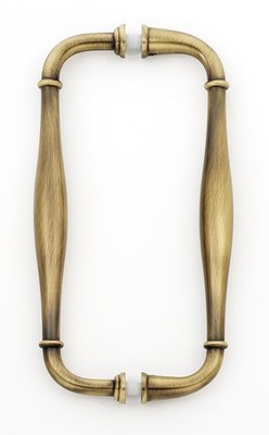 Alno G726-8-AE Charlie'S 8'' cc Back to Back Glass Door Pull , Antique English