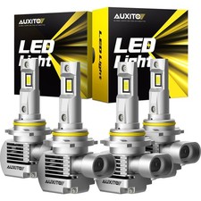 9005 9006 LED Headlights Kit Combo Bulbs 6500K High Low Beam Super White Bright