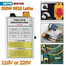 0618 550W Lathe Speed Electrical Control Box Circuit Board Controller kit+E-Stop