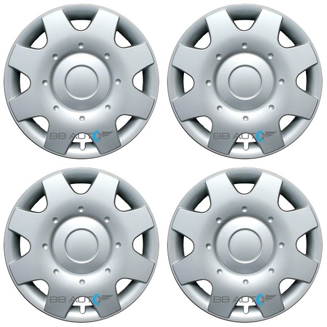 Set of 4 NEW 16" 8 Spoke Silver Hubcaps Rim Wheel Covers for 19982001