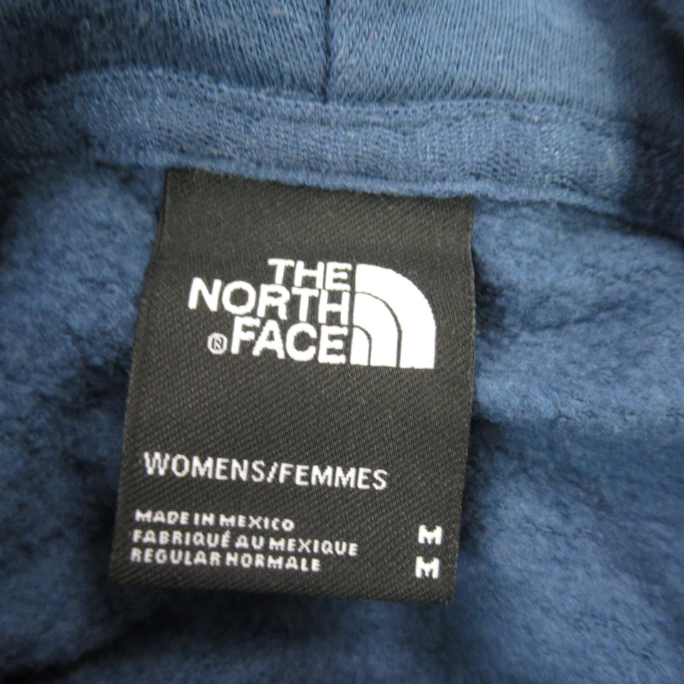 North Face Hoodie Womens Medium Long Sleeve Activewear Hooded Pockets Blue - Image 3 of 4