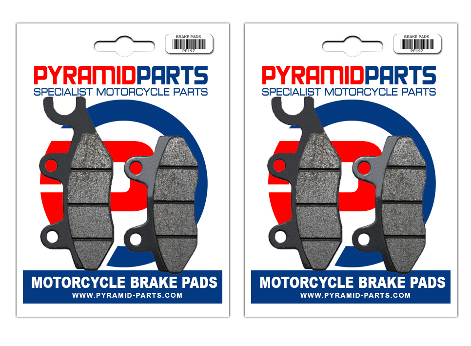Pyramid Parts Front & Rear Brake Pads for Kawasaki Z250 Ninja SL 2015