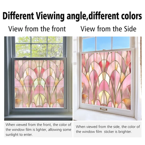AU Static Cling Glass Window Film Privacy Stained Glass Sticker UV Protection - Picture 40 of 47