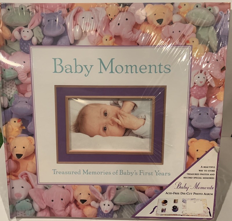 Large Baby Moments Acid-Free Die-Cut Photo Album NEW