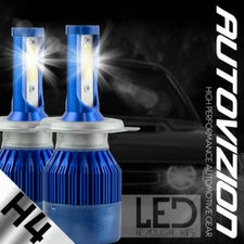 AUTOVIZION LED HID Headlight kit H4 9003 6000K for 2006-2013 Isuzu NRR