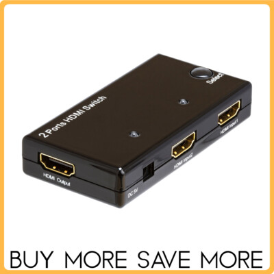 HDMI Cable Switch Box Hub IR Remote Selector 2x1 3x1 5x1 Auto-Switcher 2.0 1080p