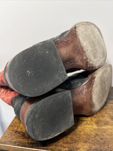 Cody James exotische Caiman 12" Westernstiefel rot/schwarz Herren Größe 12D, UVP 390 $ - Bild 13 von 16
