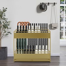 Umbrella Storage Rack Vintage Brass Umbrella Cane Stand Holder Large Capacity