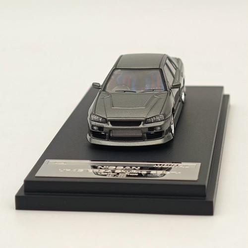 1/64 Mortal&OM Nissan ER34 uras SKYLINE Juguetes Diecast Coche Modelo Regalo Limitado Gris - Imagen 6 de 8