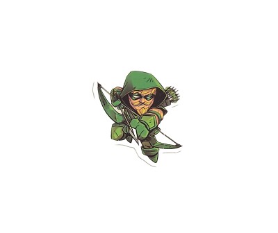 Superhero Green Arrow DC Character Sticker Waterproof Vinyl Decal 