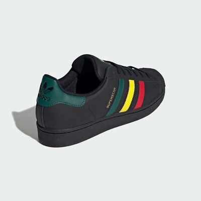 adidas gazelle silver green womens Adidas Superstars Rasta Black (UK 9) – Wear Garson