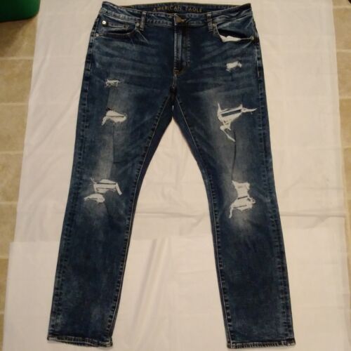 Mens American Eagle Flex Distressed Jeans 36x30 - 第 1/6 張圖片