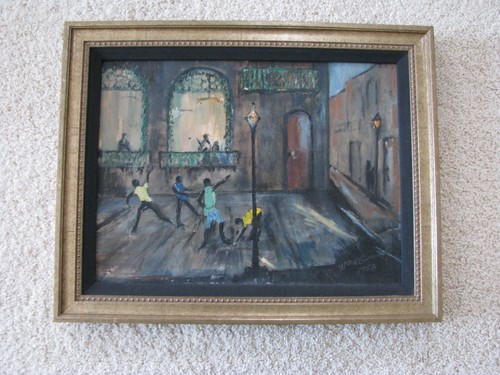 Framed Wm. A. Cummings 1953 Oil On Canvas Cultural Impressionist Painting - Picture 2 of 6