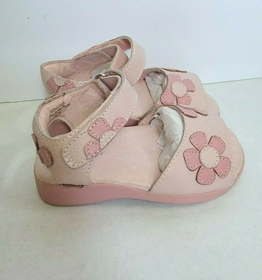 Sandalias rosa pediped flexibles para niña originales $59 talla US 6-6.5 EU 22 Foto 2 de 4
