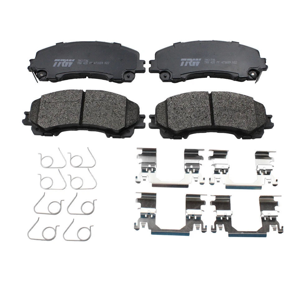 Pastillas de freno delanteras ranuradas de cerámica TRW Pro para Infiniti Q50 Q60 QX50 Nissan Rogue Foto 2 de 4