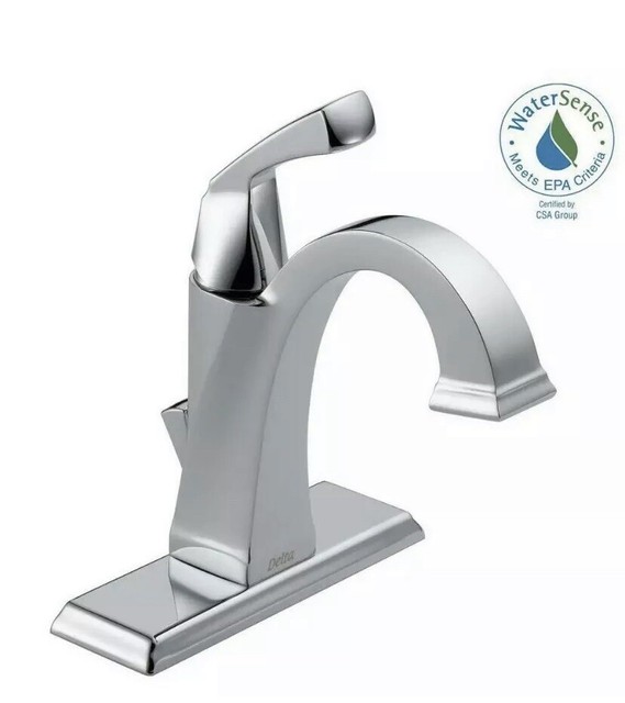 Delta Lavatory Faucet 544 Cbwf Single Handle Centerset Chrome