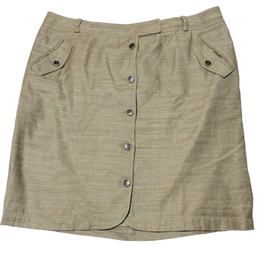 Lápiz y recta de lino Anne Klein Faldas para mujer